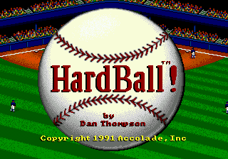 HardBall! (USA) Title Screen